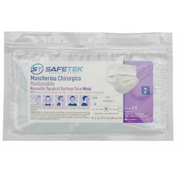 Mascherina chirurgica MC2 - Safetek SRL - Dispositi di protezione individuale